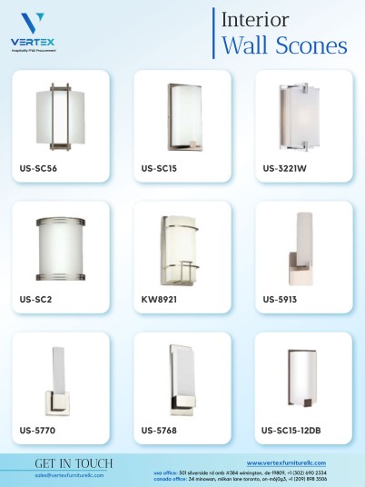 Interior Wall Scones Collection - Lighting