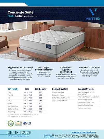 Concierge Suite - Mattress